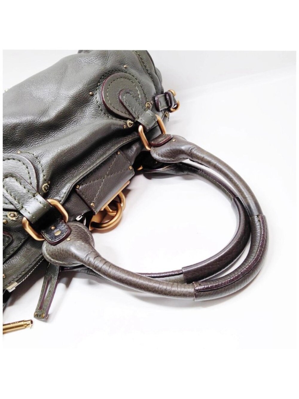 Authentic Chloé Paddington Leather Padlock Satchel Bag - Picture 8 of 16